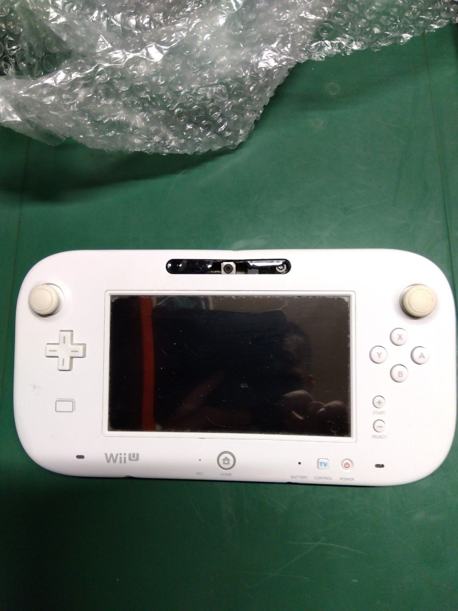 Wii Uゲームパッド 任天堂　通電確認済　ジャンク　ＡＣアダプター社外新品付
