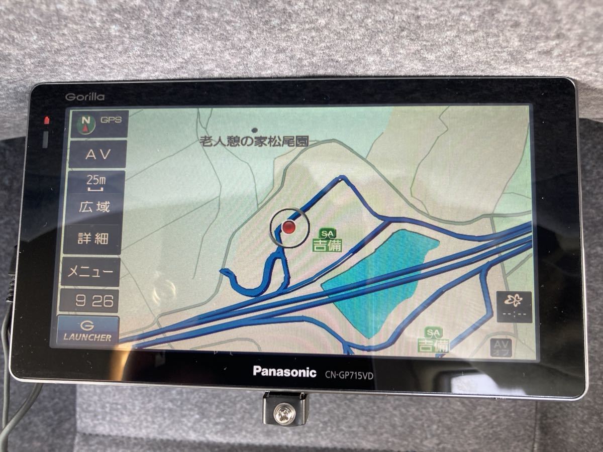 作動O.K◆Panasonic ゴリラ ポータブルナビ CN-GP715VD◆2013年製 7インチワイド◆