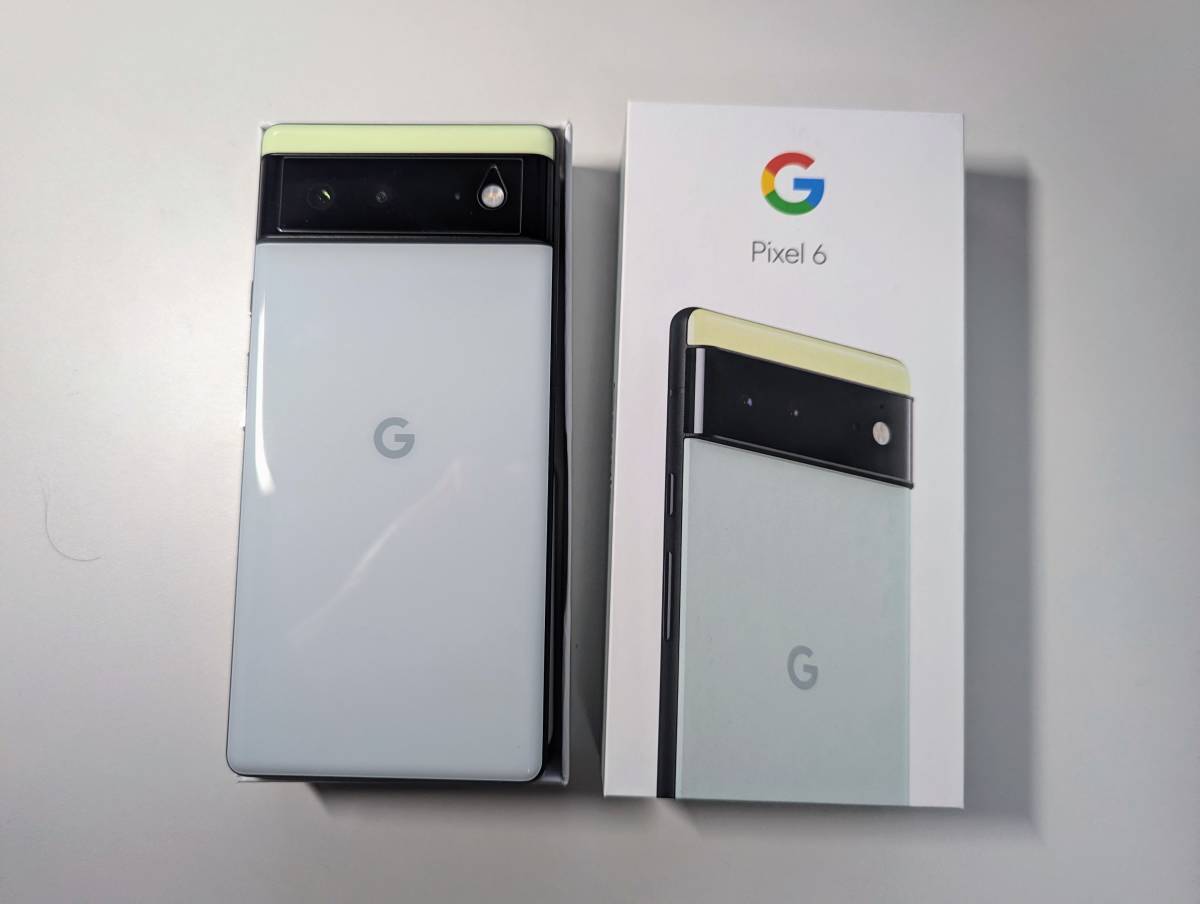 Google Pixel 6 128GB SIMフリー Sorta Seafoam au 一括購入/美品