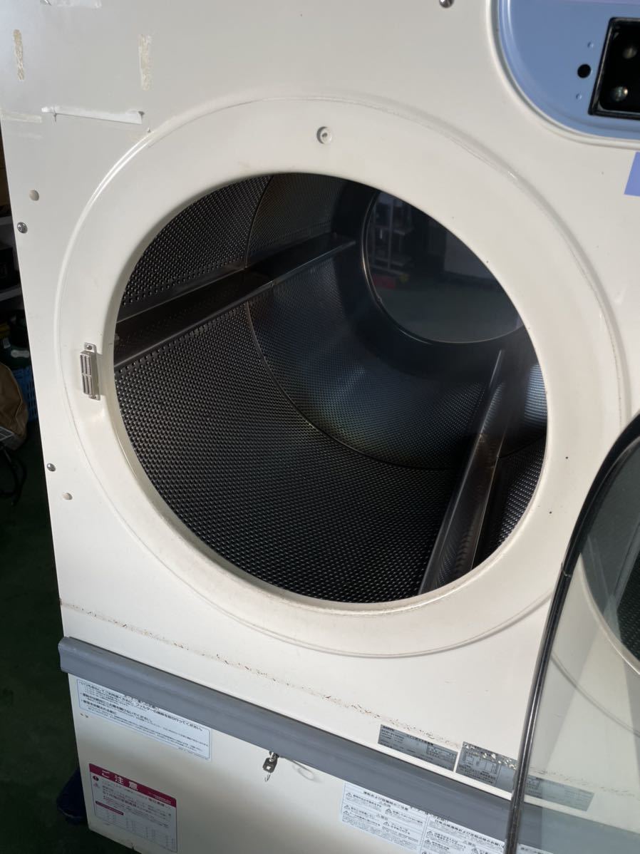  used business use Sanyo gas dryer coin type dryer SCD-3132GC single phase 200V propane gas 13kg coin laundry operation verification settled ③