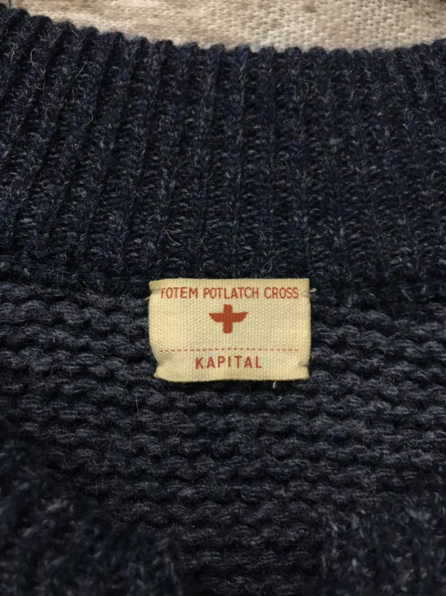 KAPITAL キャピタル リブ切替ジップアップニットジャケット|PayPayフリマ