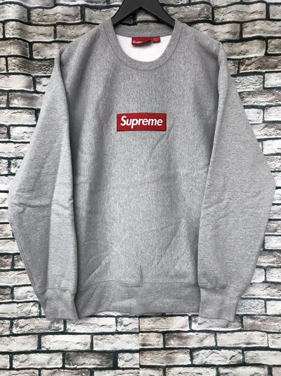 極美品☆SUPREME シュプリーム☆Box Logo Crewneck ボックスロゴクルー