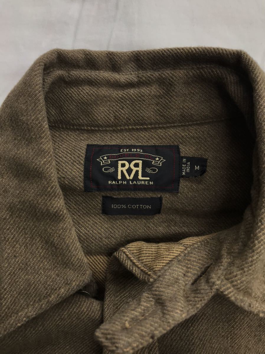 極美品☆RRL ダブルアールエル☆猫目メタルボタンコットンチン