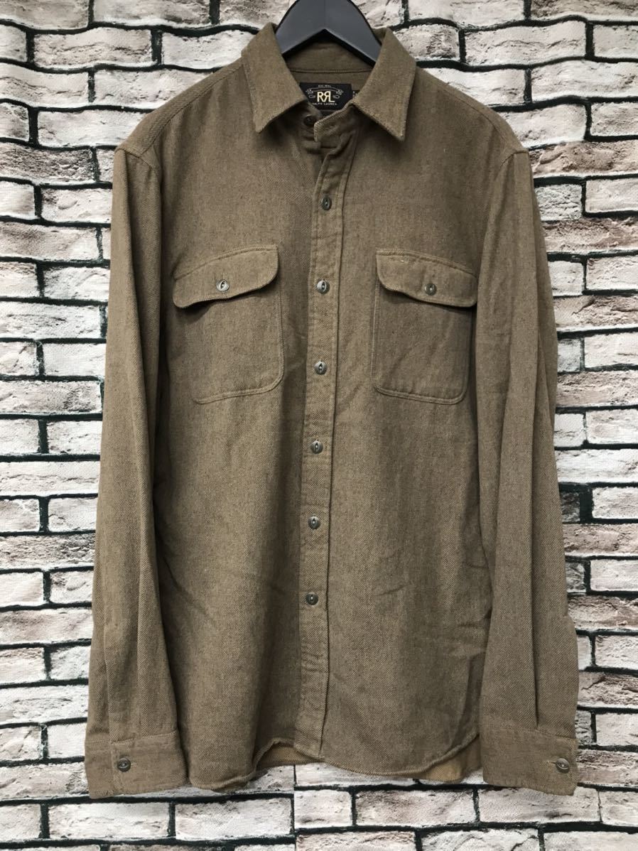 極美品☆RRL ダブルアールエル☆猫目メタルボタンコットンチン