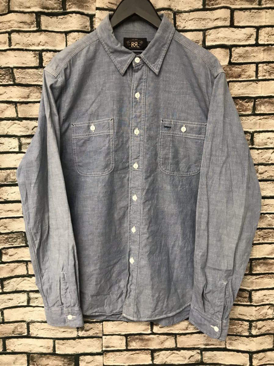 ★RRL ダブルアールエル★コットンシャンブレーシャツ