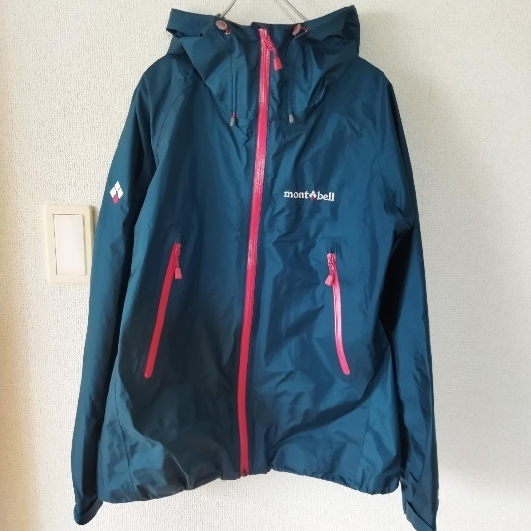 送210★美品◆モンベル ストームクルーザー ジャケット レディース M ゴアテックス GORE-TEX montbell レインウェア レインジャケット 0395