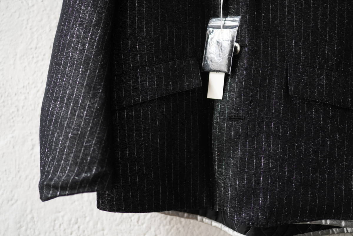 sulvam サルバム 21AW キルティンググリッターストライプジャケット-