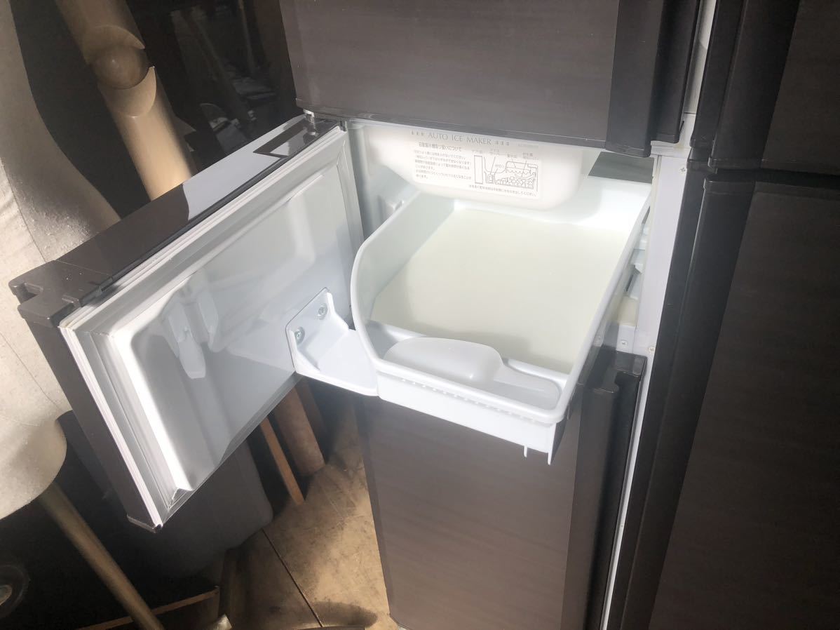  Mitsubishi MR-A41YW-BR non freon freezing refrigerator 405L tea Brown 5-door refrigerator 2013 year made 