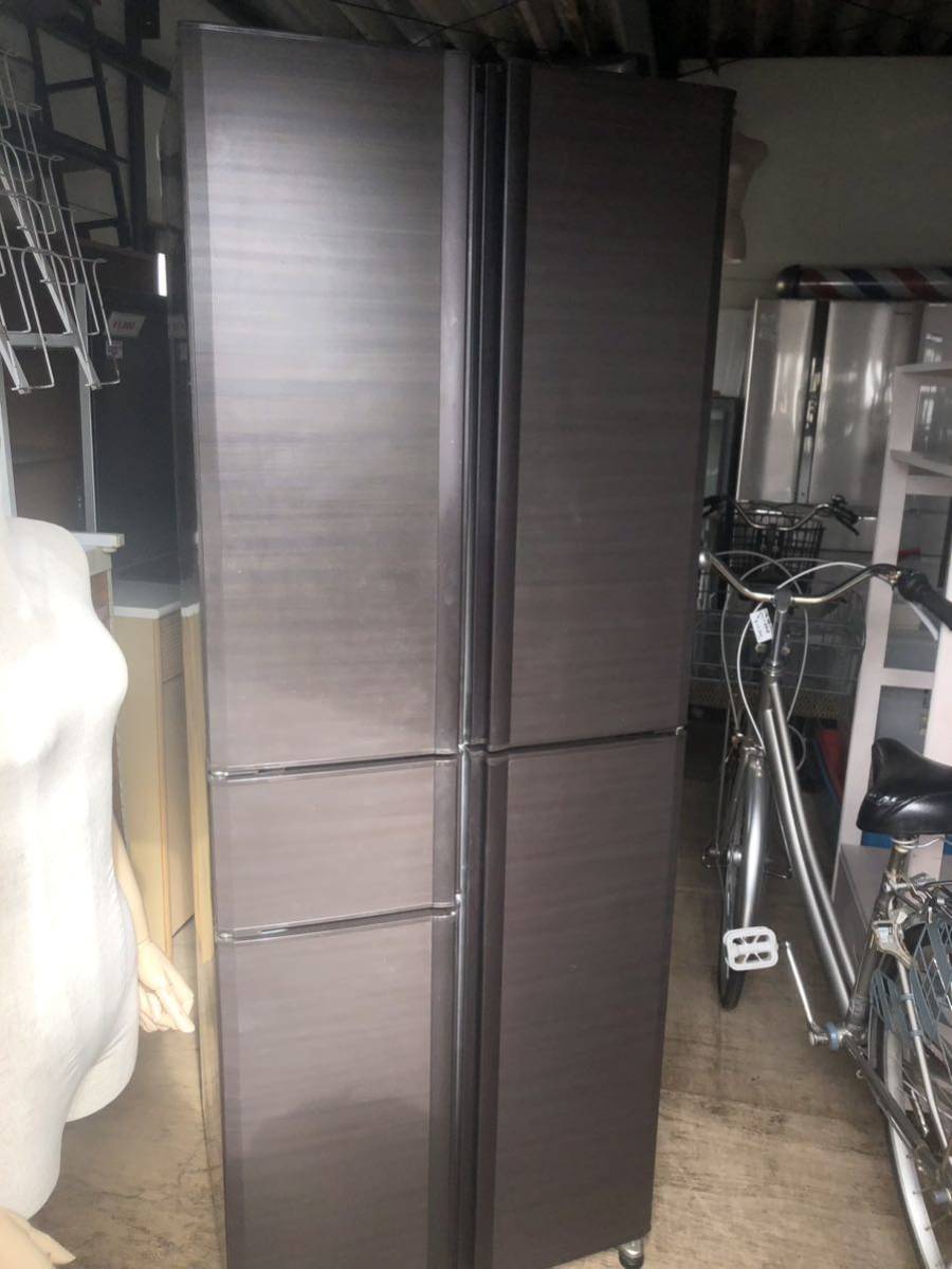  Mitsubishi MR-A41YW-BR non freon freezing refrigerator 405L tea Brown 5-door refrigerator 2013 year made 