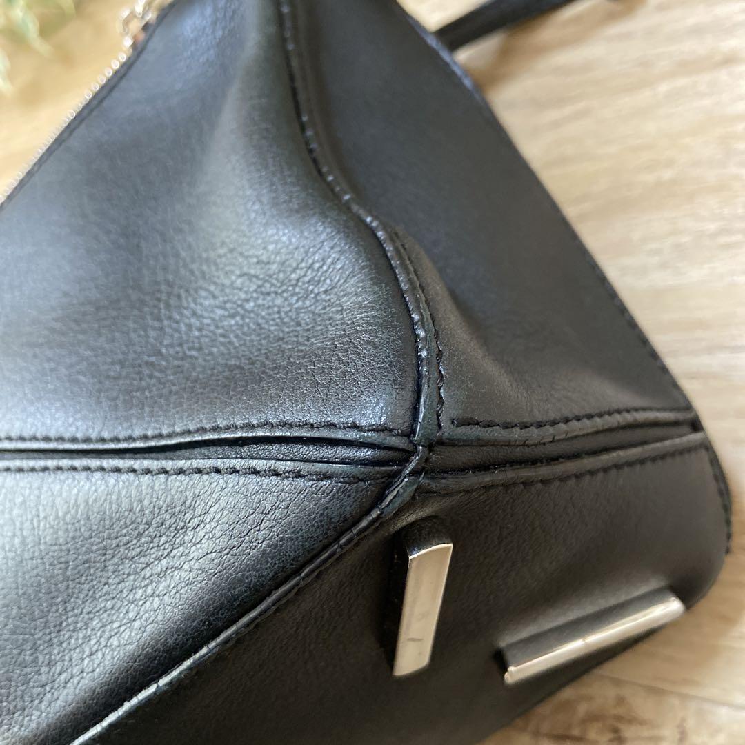 送料無料 LOEWE ロエベ パズルバッグ スモール ブラック レザーハンドバッグ ショルダーストラップ欠品 7
