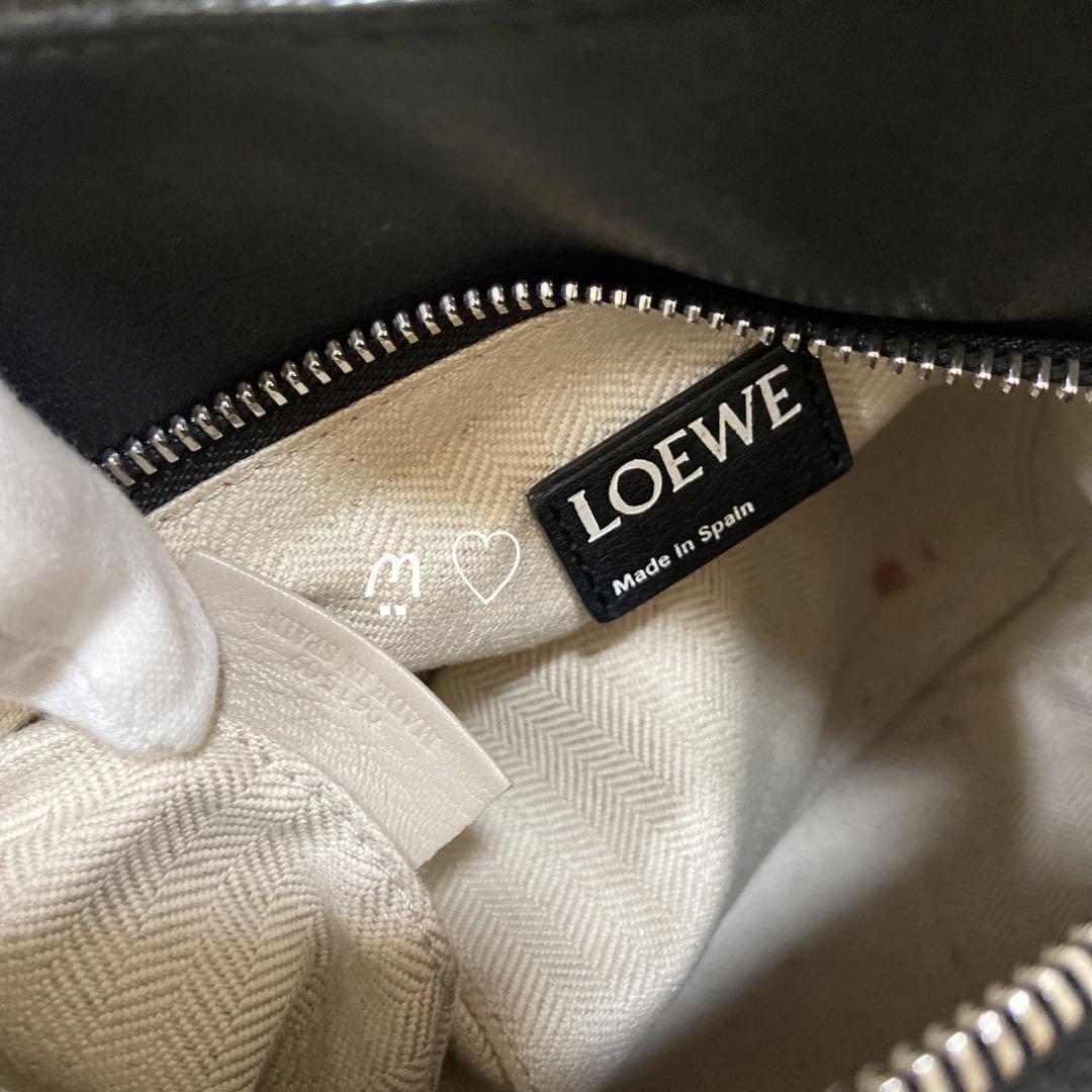 送料無料 LOEWE ロエベ パズルバッグ スモール ブラック レザーハンドバッグ ショルダーストラップ欠品 10