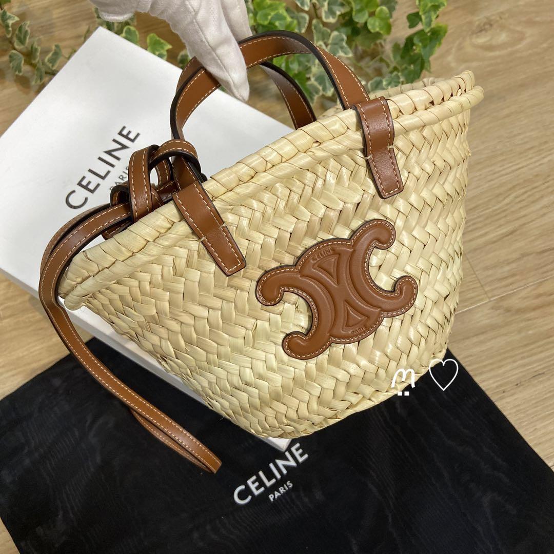 CELINE セリーヌ ミニトリオンフパニエ かごバッグ ショルダー 現行品-