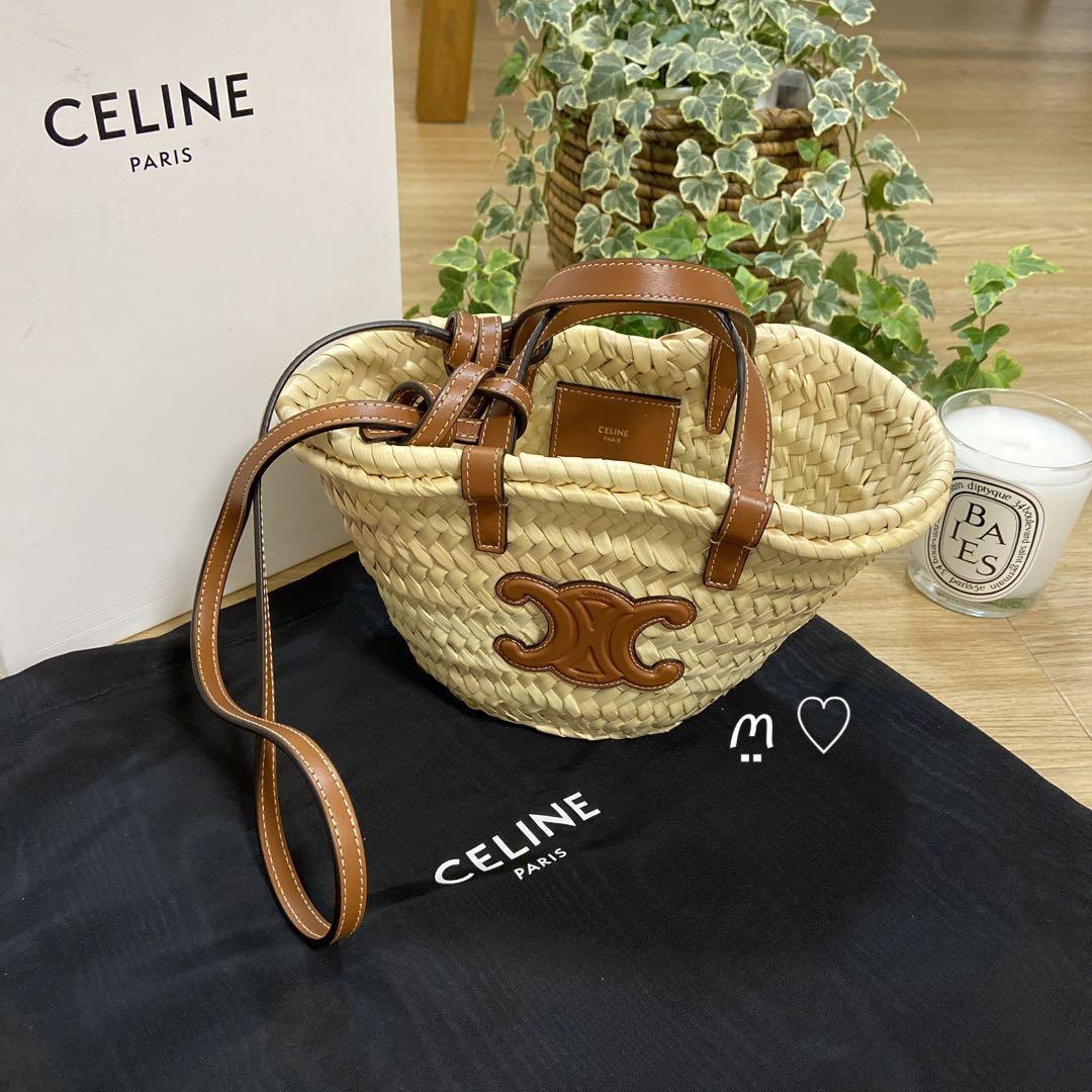 CELINE セリーヌ ミニトリオンフパニエ かごバッグ ショルダー 現行品-