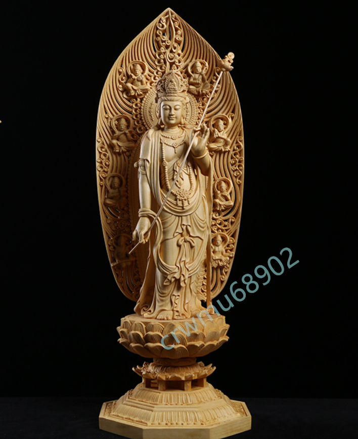 人気のクリスマスアイテムがいっぱい! 仏教美術 木彫仏像 総檜材 仏教工芸品 精密細工 43cm 日光菩薩立像 仏師で仕上げ品 仏具一般 人気のクリスマスアイテムがいっぱい! 仏教美術 木彫仏像 総檜材 仏教工芸品 精密細工 43cm 日光菩薩立像 仏師で仕上げ品 仏具一般