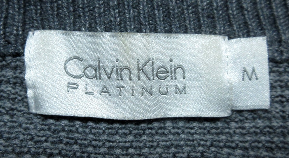 最高級ライン カルバンクライン プラティナム CalvinKiein PLATINUM サーマル ニット カットソーの画像6