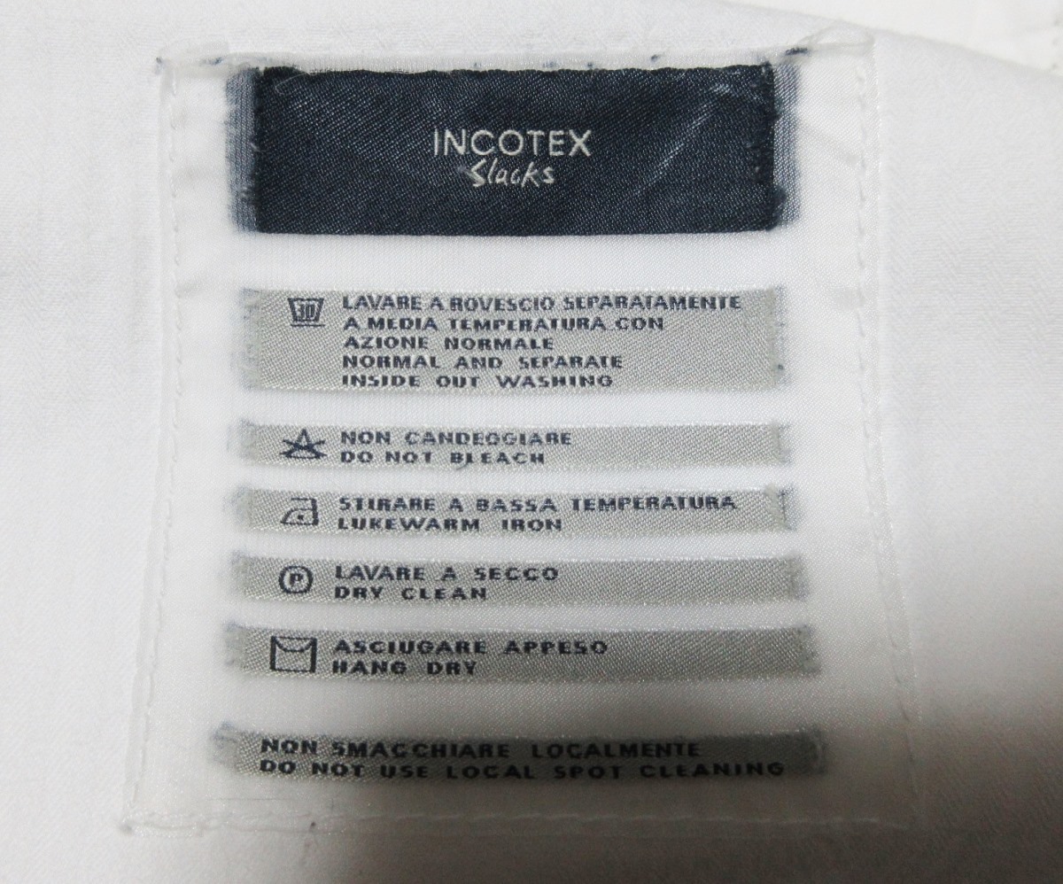 イタリア製 インコテックス INCOTEX コットン リネン ホワイトデニムパンツ ジーンズの画像10