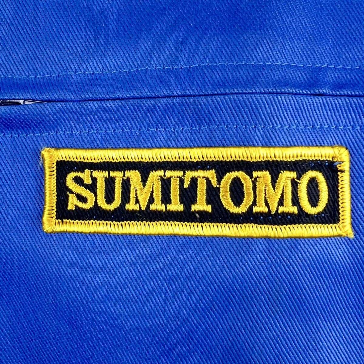  Vintage [SUMITOMO]SCM комбинезон сделано в Японии 3L Sumitomo строительная техника линия рабочая одежда retro Work 90s механик рабочая одежда Jump костюм все в одном 