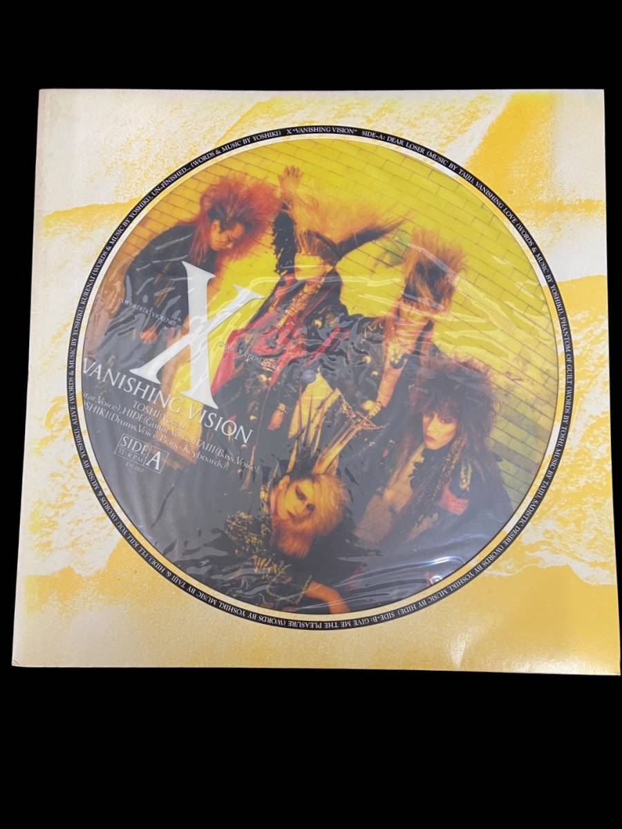 X JAPAN エックス X VANISHING VISION ステッカー付き レコード LP(X