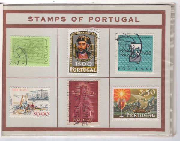ポルトガル　コイン・切手セット　各6枚_画像2