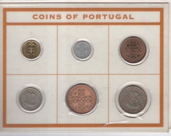 ポルトガル　コイン・切手セット　各6枚_画像3