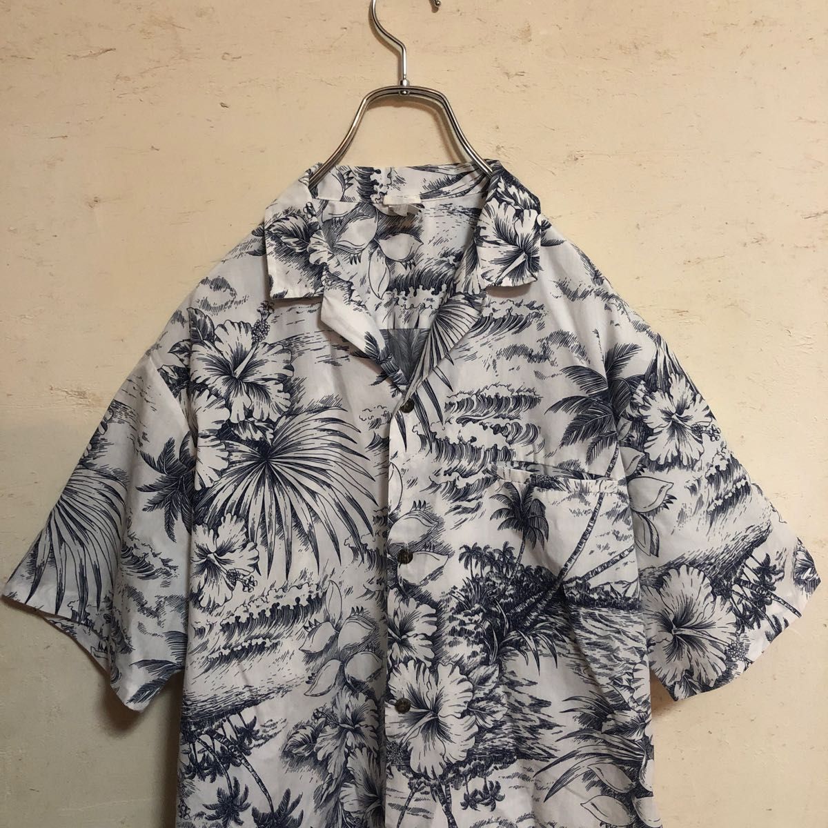 ROYAL　CREATION　HAWAII アロハシャツ　ボタニカル　ヤシの木