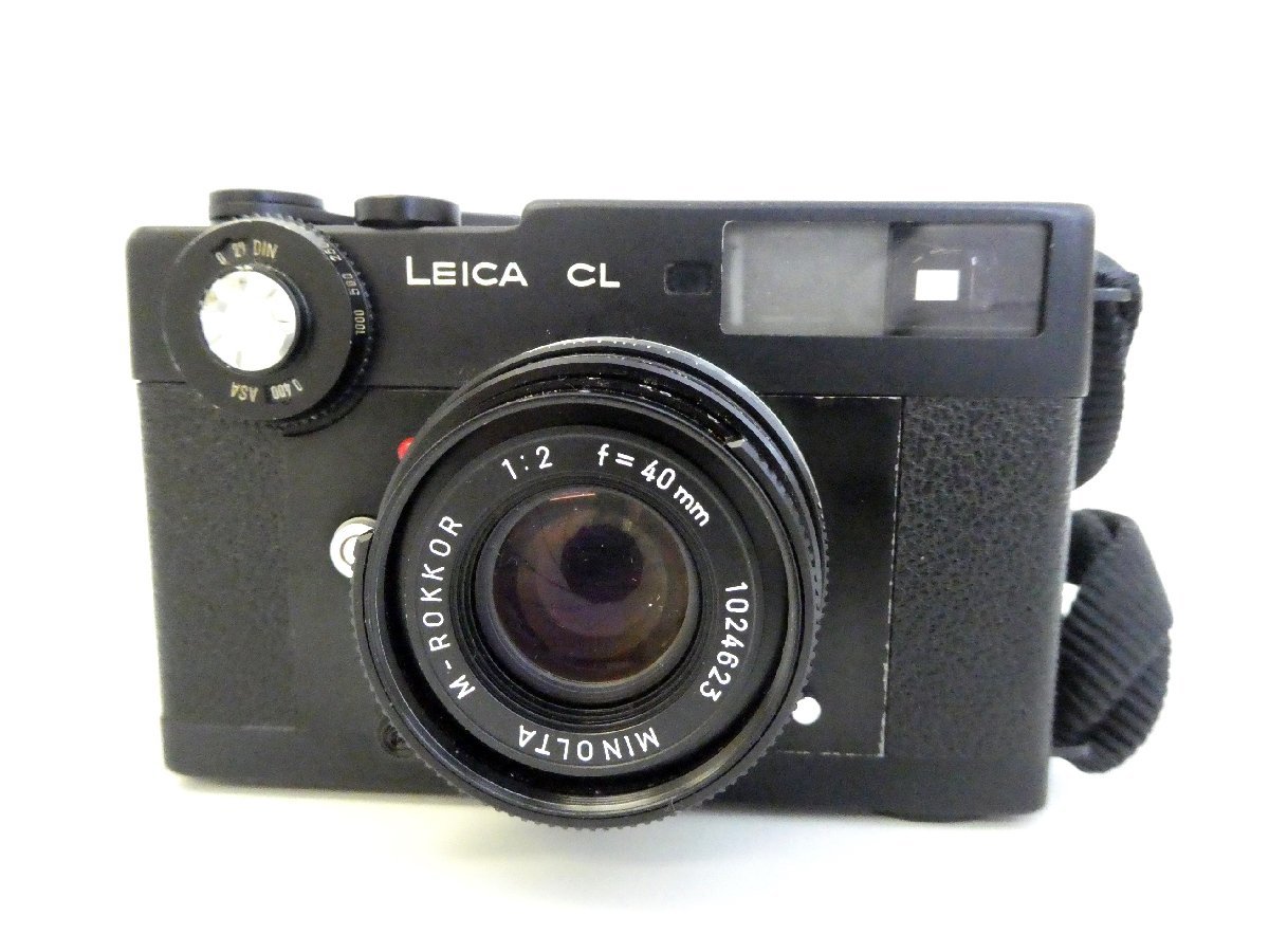 □ LEICA CL ライカ Leitz WETZLAR レンジファインダー フィルムカメラ レンズ MINOLTA M-ROKKOR 1:2 f=40mmの画像1