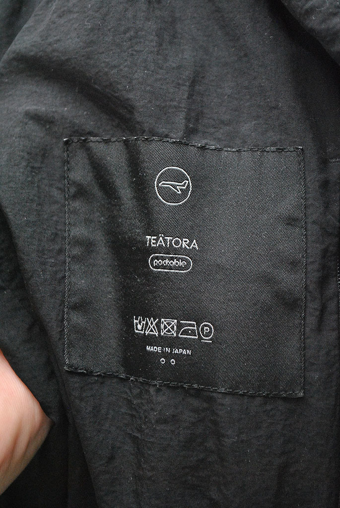 TEATORA Device Jacket Packable テアトラ/デバイスジャケット/パッカブル/ナイロン/ブラック/2の画像4