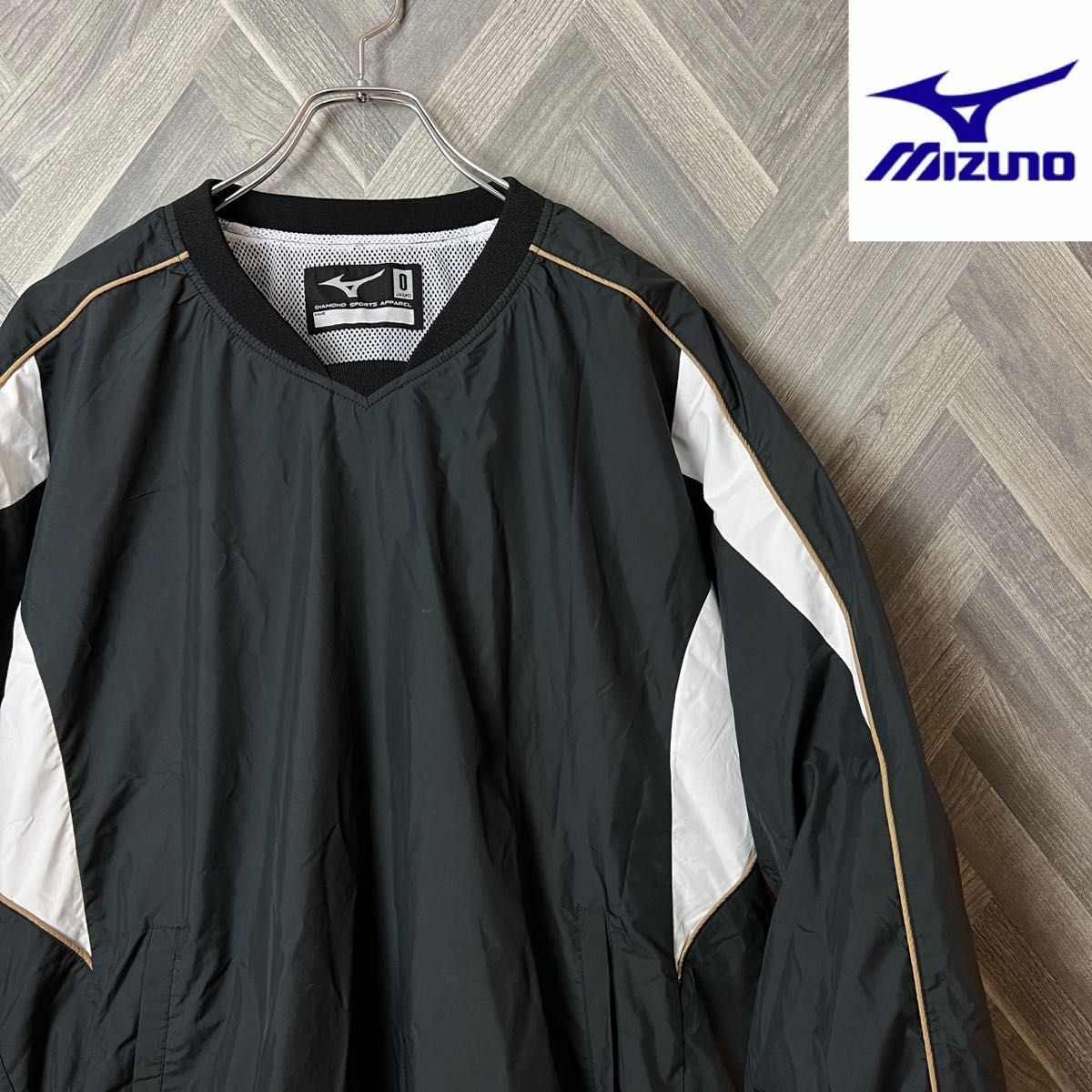超美品】ミズノ mizuno プルオーバー ナイロン メンズOサイズ 超美品】ミズノ mizuno プルオーバー ナイロン メンズOサイズ
