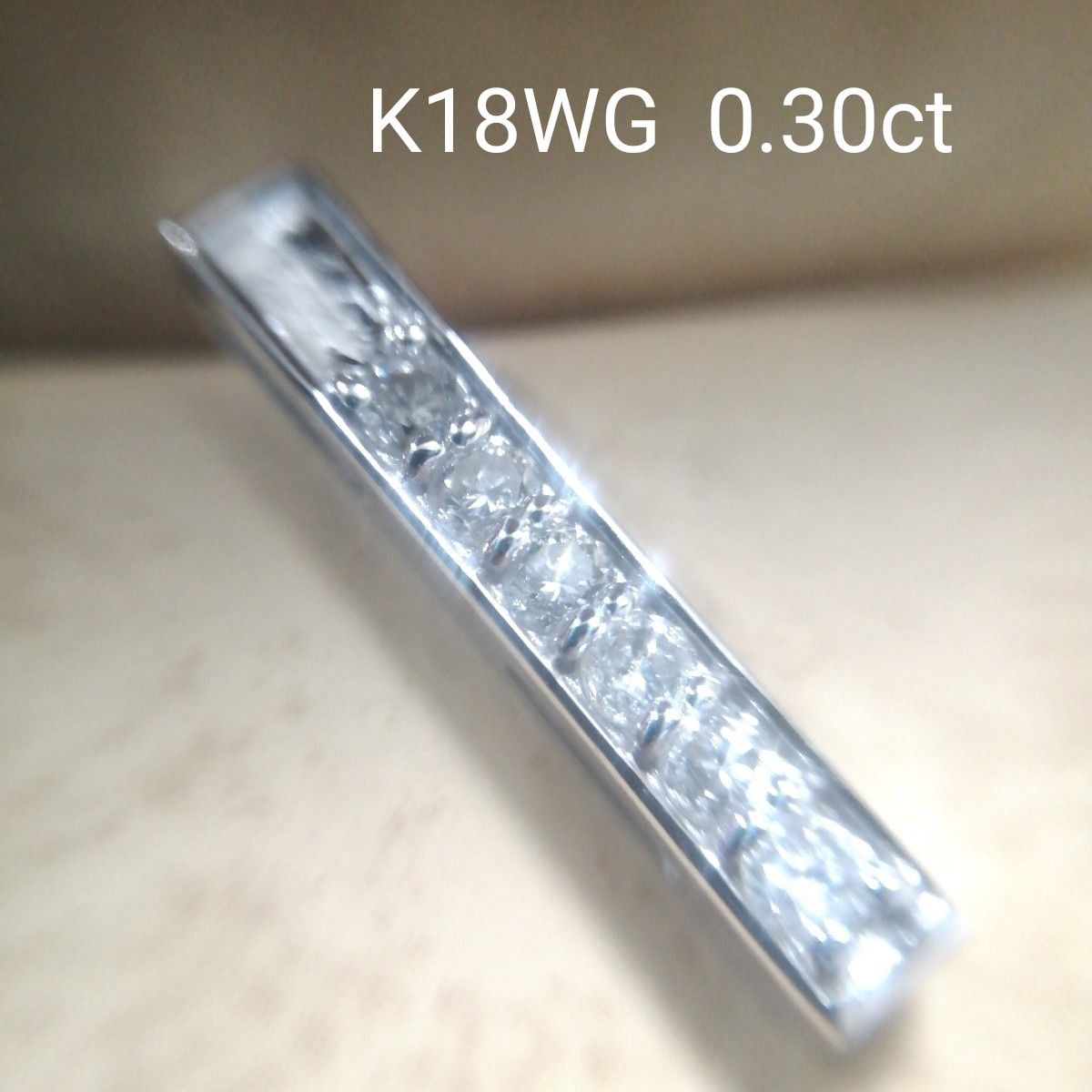 2020年のクリスマス K18WG 0.30ct 天然 ダイヤモンド ネックレス