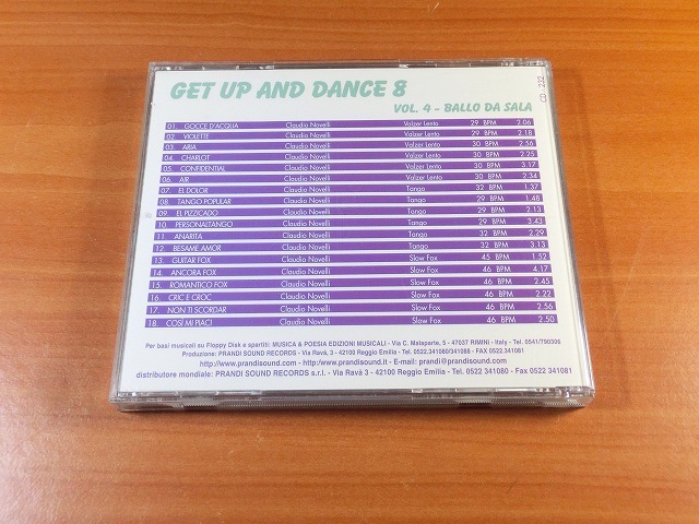 Get up and Dance 8 Vol.4 Ball da sala /Prandi【社交ダンス音楽ＣＤ】#1918_画像3