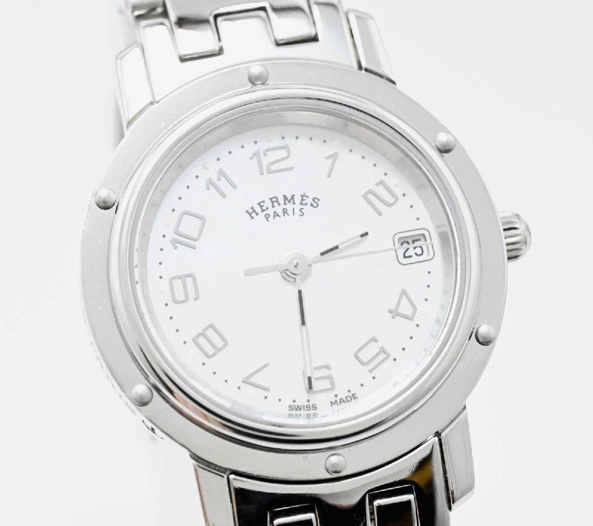 輝い 3029☆エルメス HERMES クリッパー ナクレ CL4.210 レディース