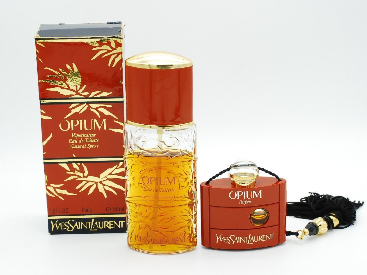 【YS-1】 香水  イヴサンローラン Saint Laurent  オピウム OPIUM オードトワレ 50ml パルファム 7.5ml   2点セット 【同梱可能商品