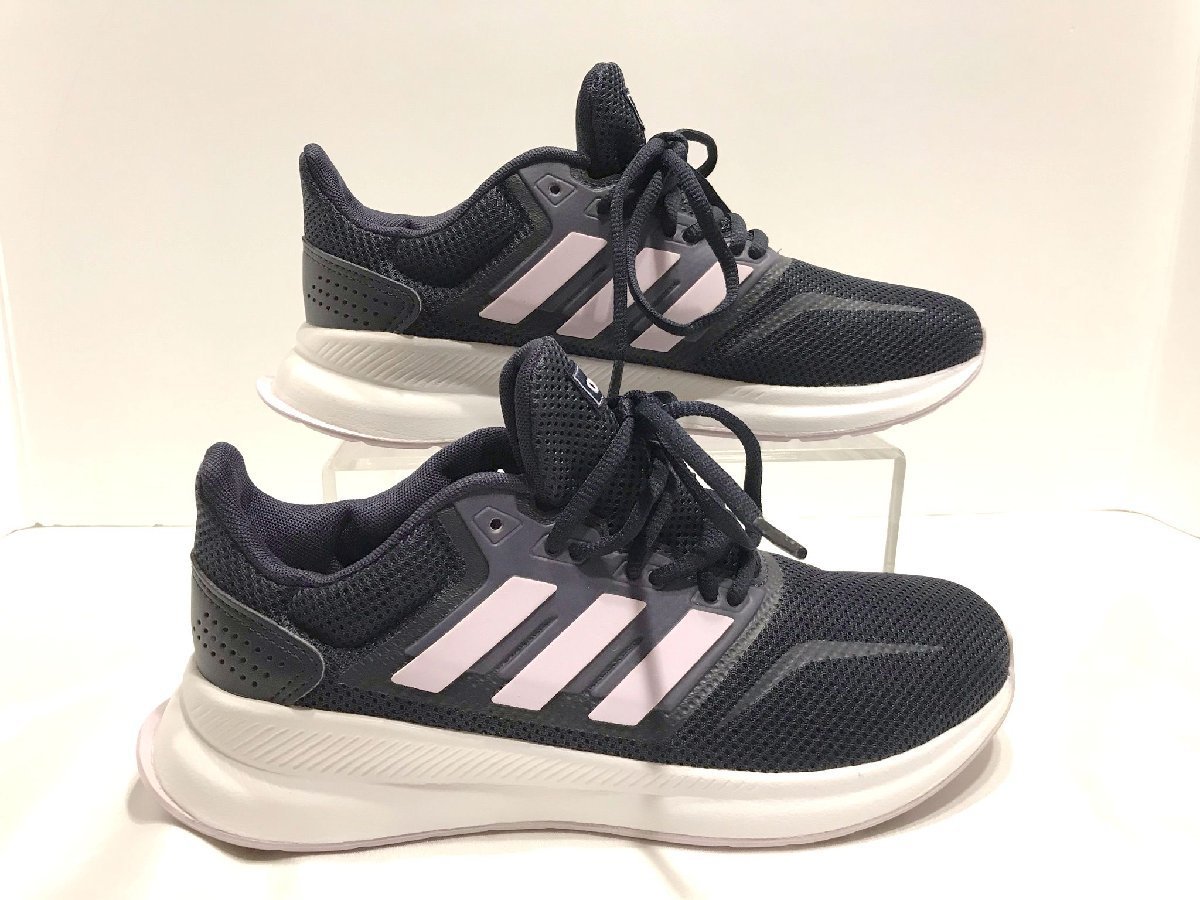 #[YS-1] beautiful goods # Adidas adidas # 3ps.@ line low cut sneakers # navy series × purple series 24.5cm [ including in a package possibility commodity ]#D