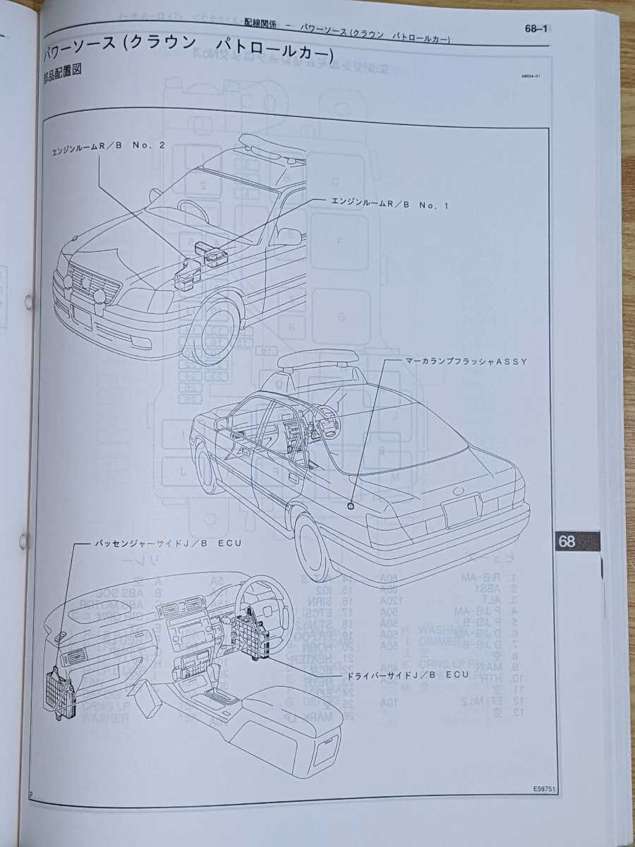 トヨタ　クラウン、マジェスタ170系新型車解説書