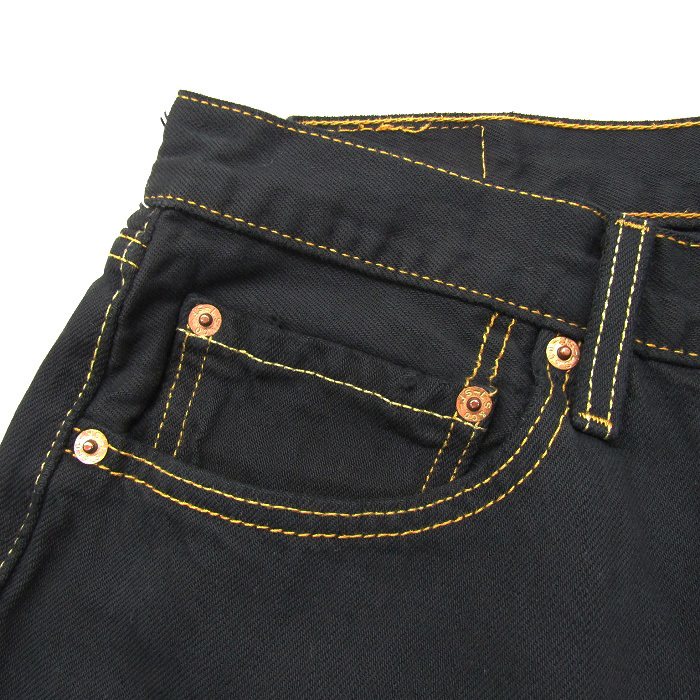 古着 リーバイス Levi’s 501 ブラックデニムパンツ ジーンズ ジーパン 後染め サイズ表記：W34L30　gd76409_画像5