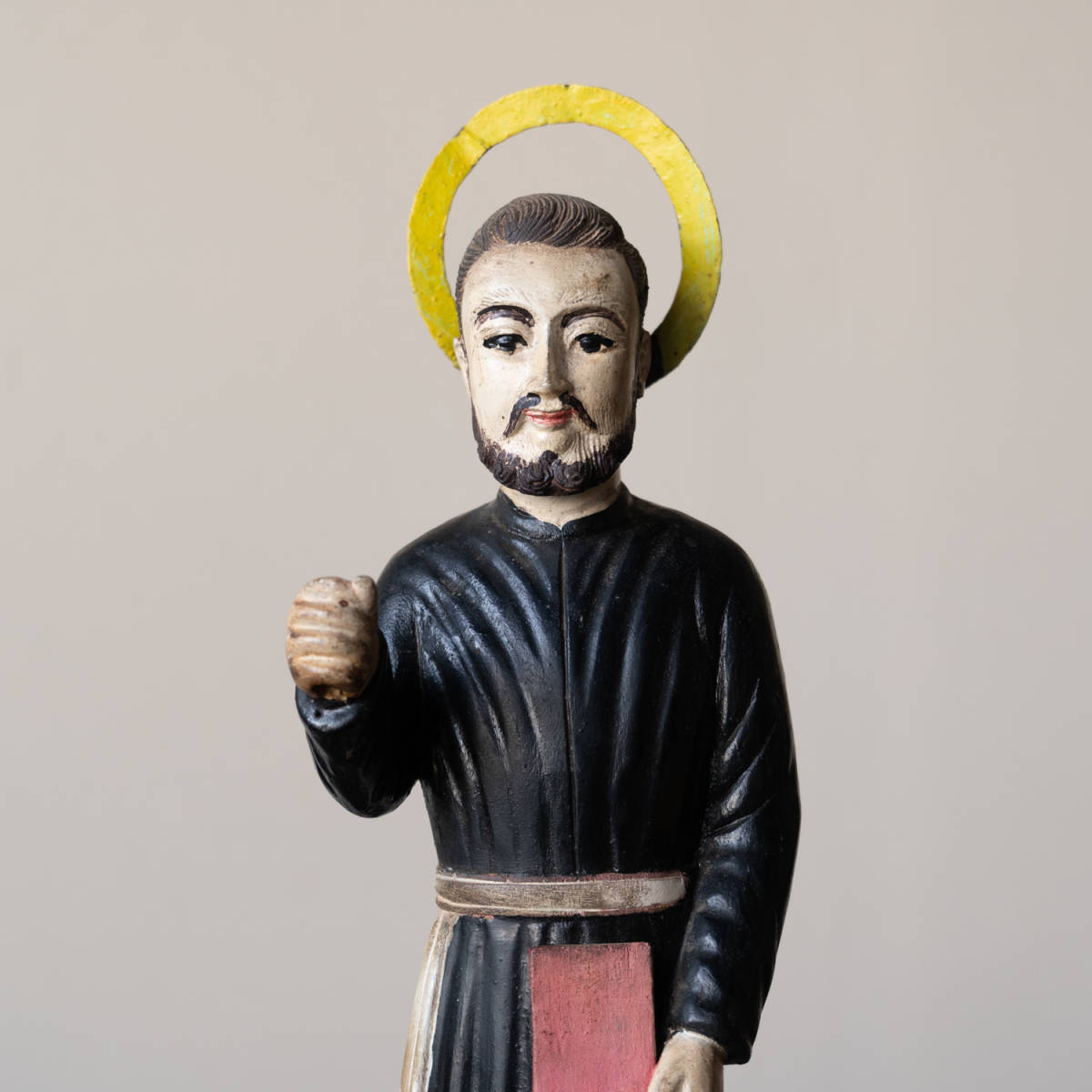 海外の教会で使われていた人形 イエスキリスト 木彫 置物 オブジェ 民藝 ジーザスクライスト アンティーク 骨董 木製彫刻