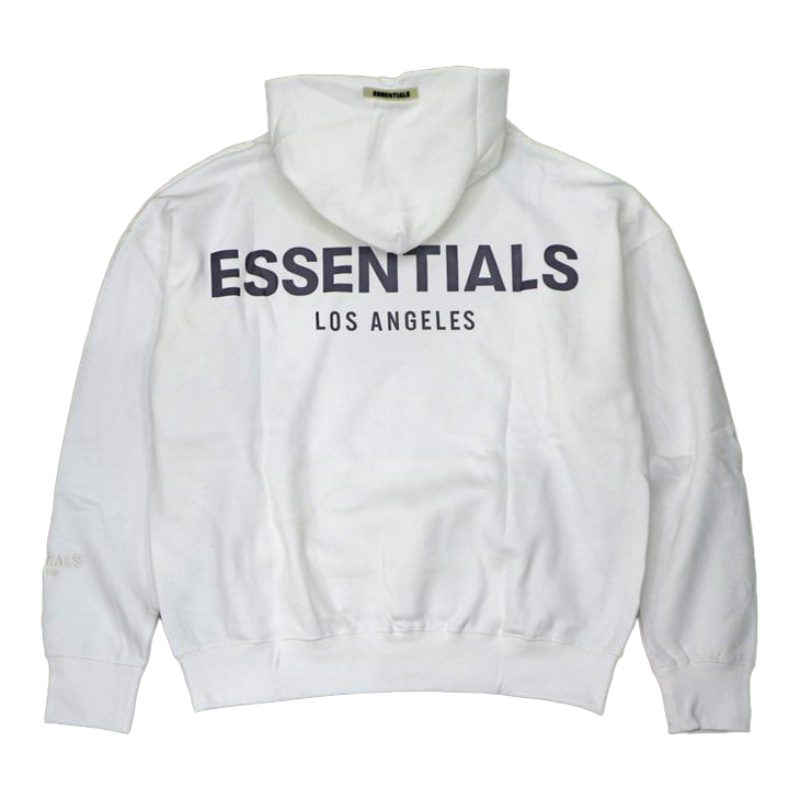 新品未使用 エッセンシャルズ ESSENTIALS LA RLCT LOGO HOODIE-WHITE-S