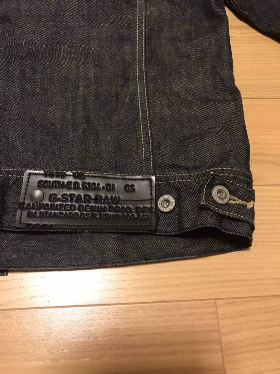 良品☆G-STAR RAW／ジースター 3301 サイズS大き目 Gジャン・デニム ニューテーラートラッカージャケット ドーナツボタン&背面パッチロゴ付_画像8