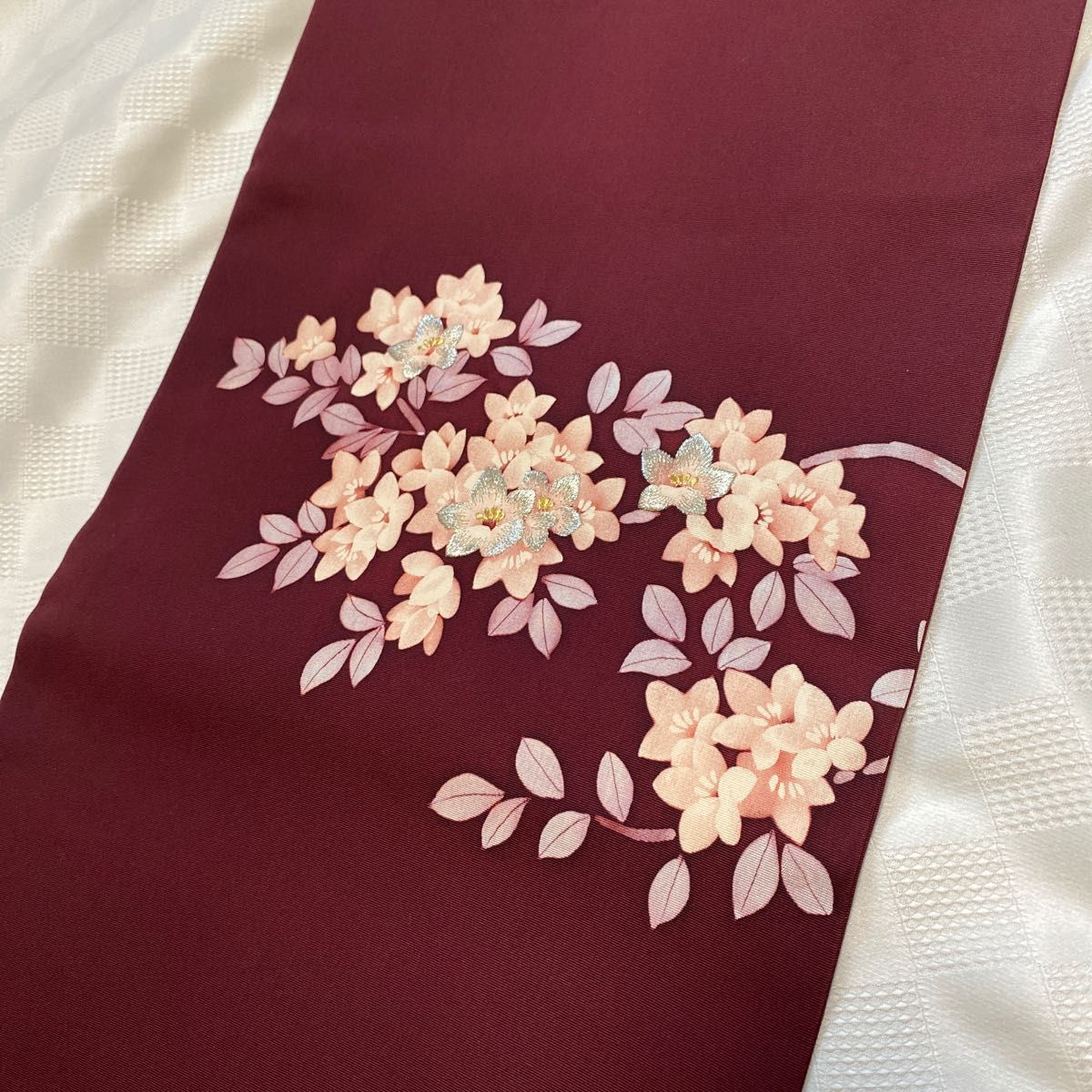 名古屋帯 花柄 染め 刺繍 さつき つつじ|Yahoo!フリマ(旧 名古屋帯 花柄 染め 刺繍 さつき つつじ|Yahoo!フリマ(旧