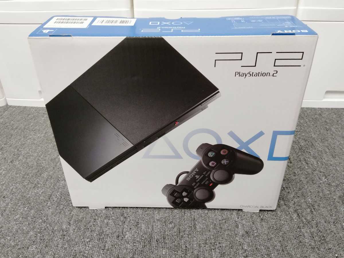 【新品未使用】希少 ソニー PS2 SCPH-90000 チャコールブラック 本体 プレステ プレイステーション レア_画像1