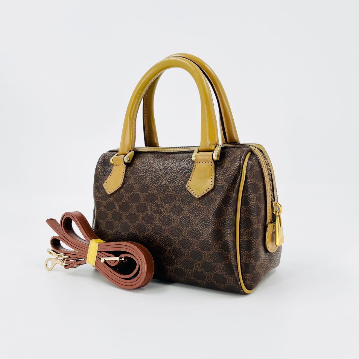 一番の 【25cm】CELINE セリーヌ マカダム ミニボストン ショルダー