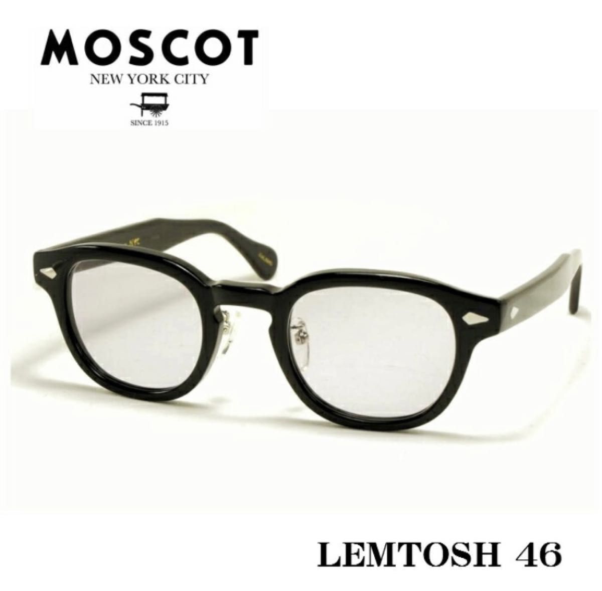 moscot miltzen 44 black(グレーカラーレンズ付) | www