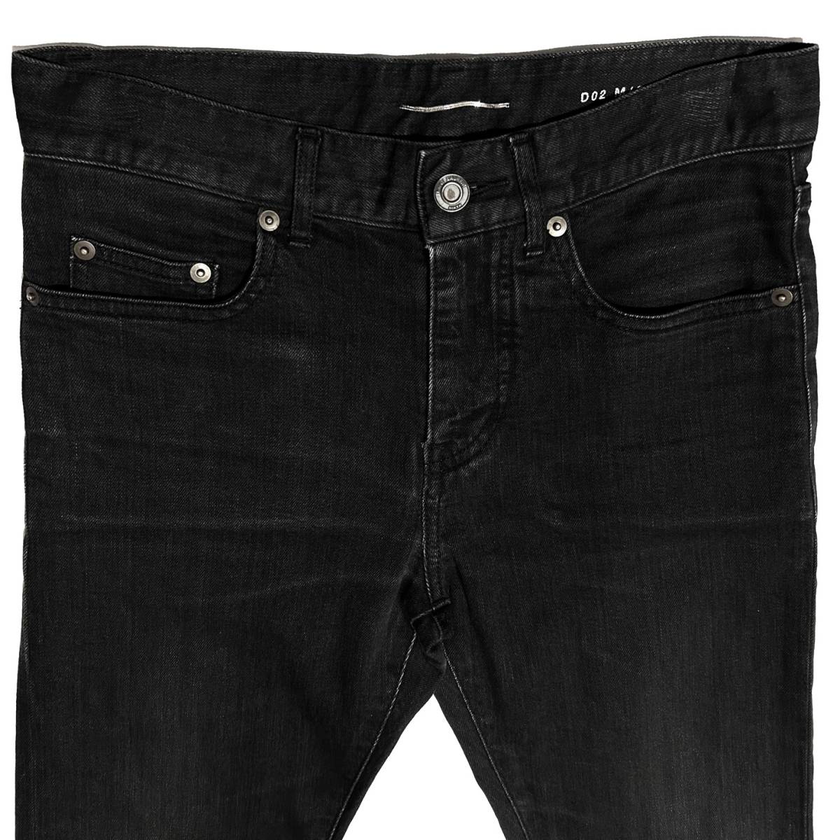 国内正規品 14AW SAINT LAURENT PARIS ニークラッシュスキニーデニム