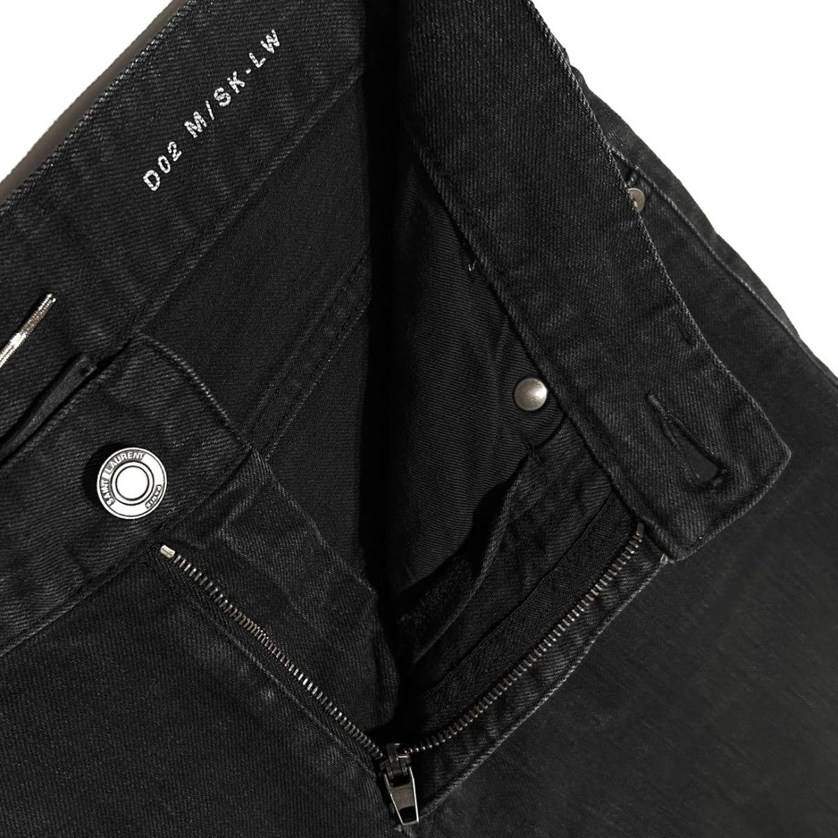 国内正規品 14AW SAINT LAURENT PARIS ニークラッシュスキニーデニム