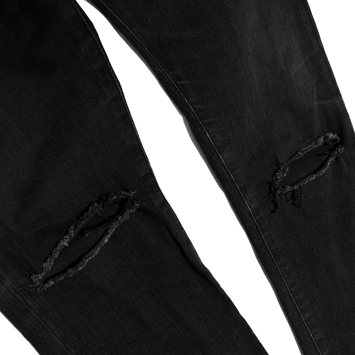 国内正規品 14AW SAINT LAURENT PARIS ニークラッシュスキニーデニム