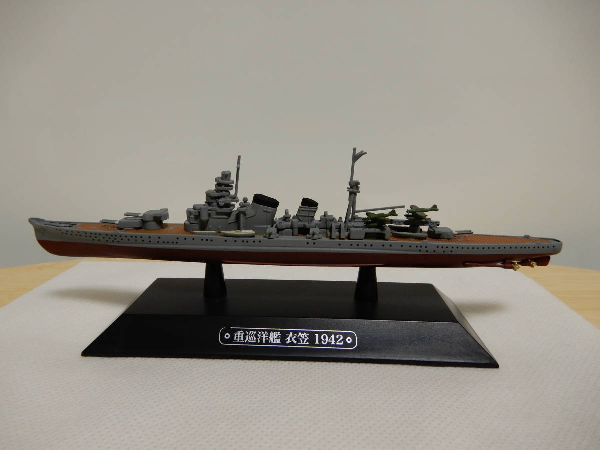 世界の軍艦コレクション 53 重巡 衣笠 1942年 日本海軍 重巡洋艦 1/1100 イーグルモス EAGLEMOSS ハーレクイン 大日本帝国海軍 きぬがさ_画像2