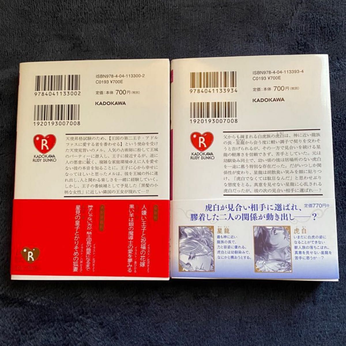 BL 小説・人嫌い王子と祝福の花嫁・青龍の献身　貴方に捧げる300年　2冊セット