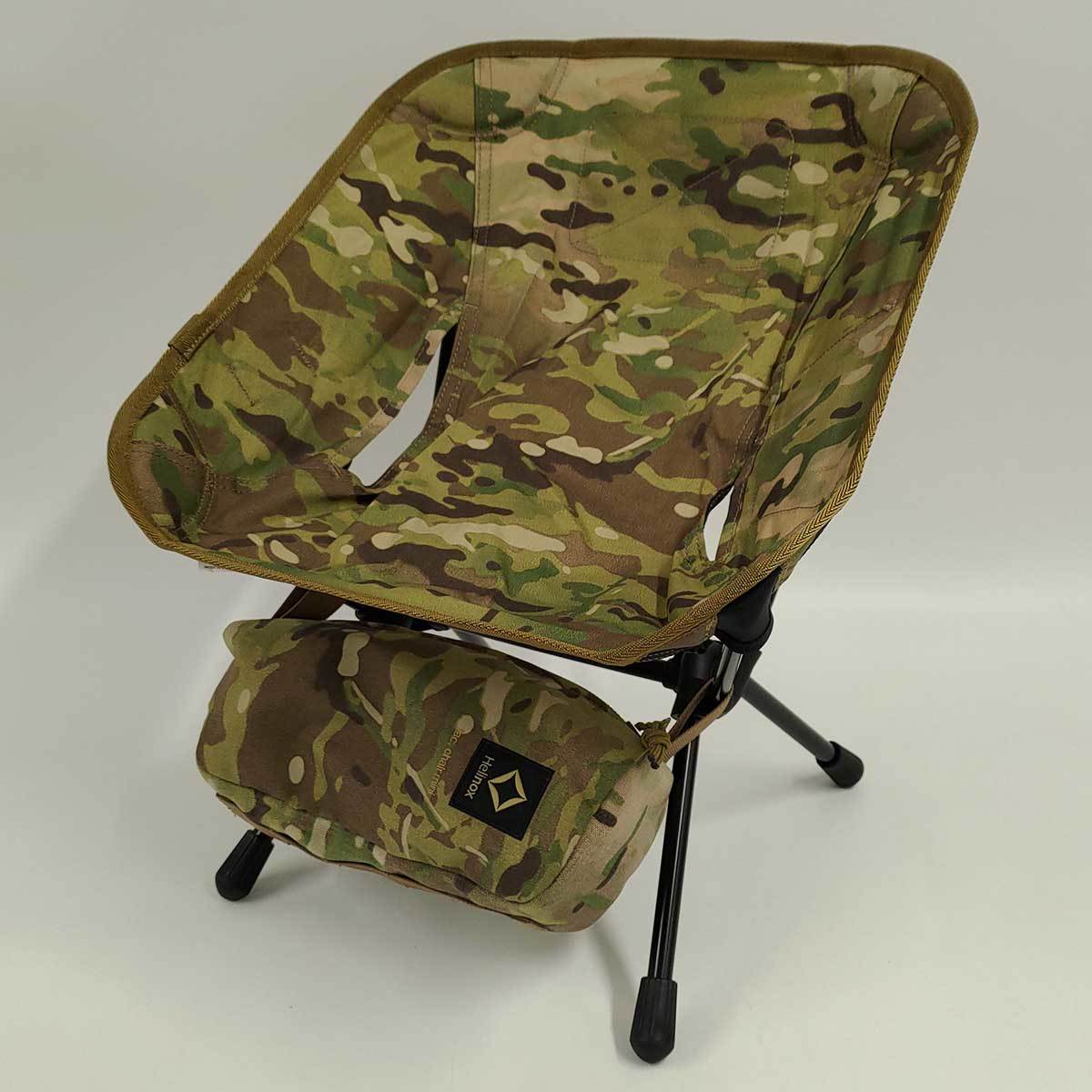 【中古】ヘリノックス Tactical Chair mini タクティカル チェア ミニ アウトドア 折りたたみ 椅子 マルチカモ Helinox
