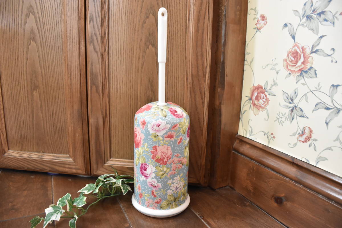 C-SU4-3* conditions attaching free shipping . have!* toilet brush set * blue rose * stylish * pretty * sanitary supplies * toilet cleaning supplies * present * on goods * ceramics 