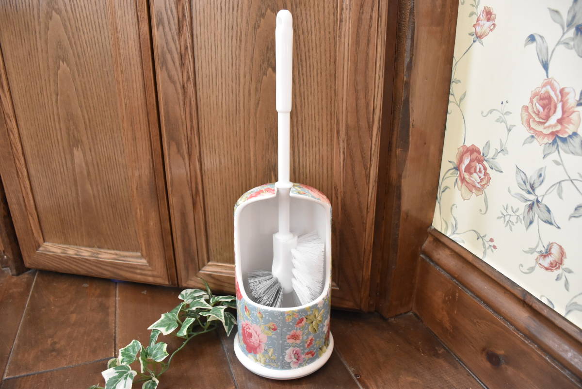 C-SU4-3* conditions attaching free shipping . have!* toilet brush set * blue rose * stylish * pretty * sanitary supplies * toilet cleaning supplies * present * on goods * ceramics 